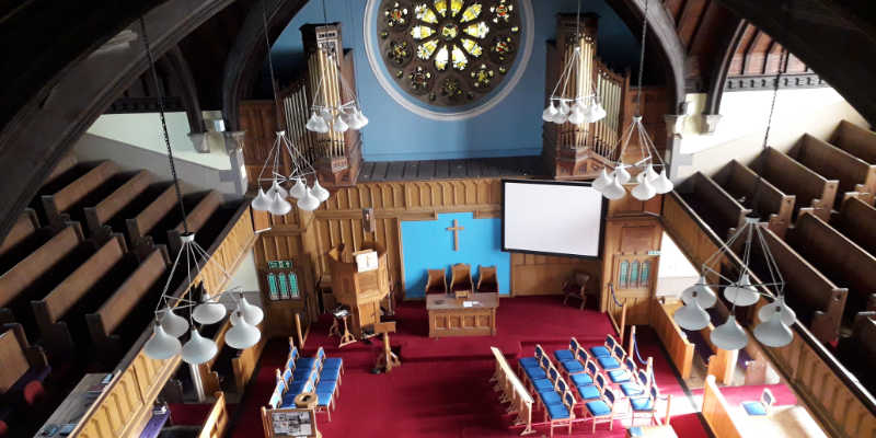 church from the roof